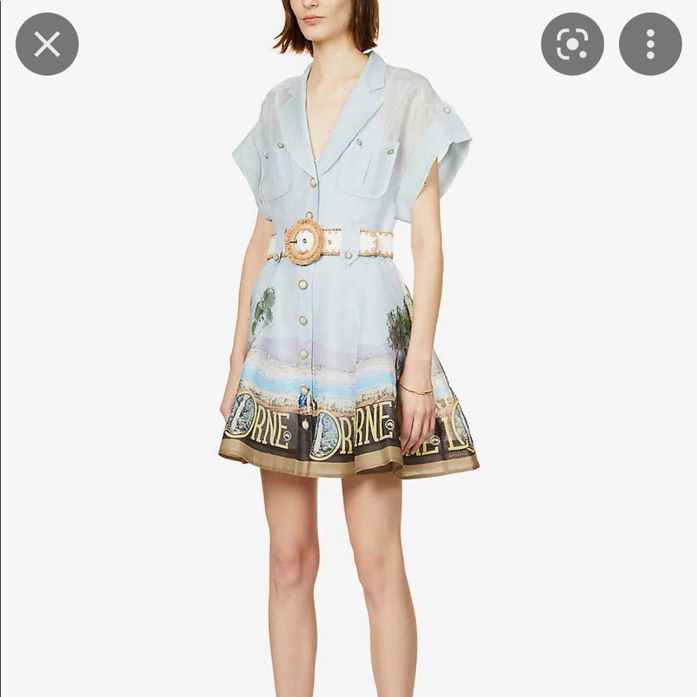 Zimmermann Post Card (Lorne) Dress, AU/US Size 0